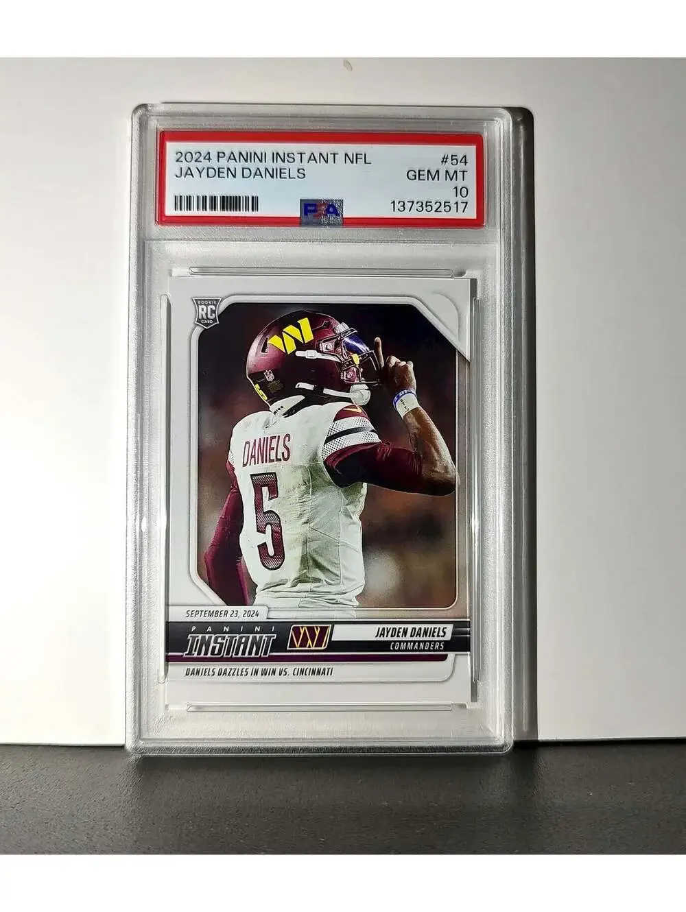 Jayden Daniels 2024 Panini Instant NFL Rookie #54 PSA 10 Gem Mint